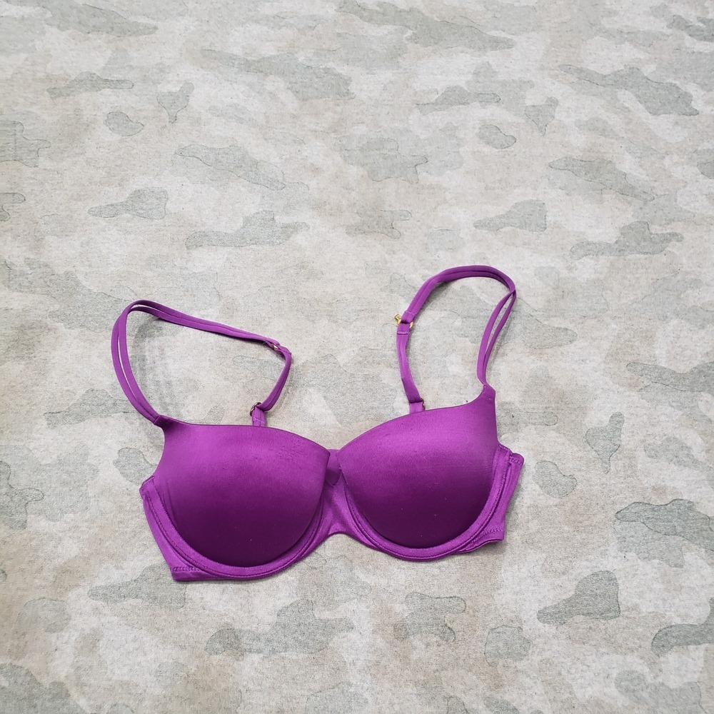 Victoria's Secret Bra Womens 32B purple Very Sexy Balconet Back Clasp